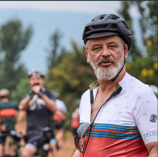 Foto van Geert Beulens op fietsreis met Veloglobe in Rwanda